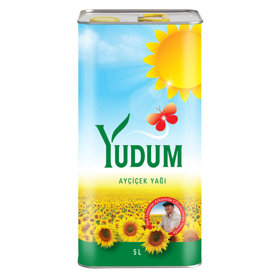 Yudum Ayçiçek Yağı 5 lt Teneke (SINIRLI SAYIDA KAMPANYA)